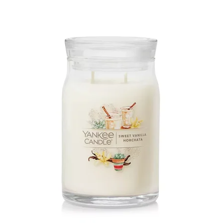 Yankee Candle Sweet Vanilla Horchata Large 2-Wick Signature Jar Candle