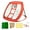 Orange color, variant on Huhudde Portable Practice Hitting Net with Mat/Ball/Tees Practice Net Training Accessories Easy to Use