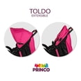 thumbnail image 5 of Carriola Trendy Kids Maxy Reclinable Portabebe Cubrepies Rosa Estampada, 5 of 5