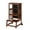 Antique Brown, variant on UNICOO® Bamboo Adjustable Height Kids Learning Step Stool, Toddler Kitchen Standing Tower, Montessori Style Kitchen Step Stool with Double-Side Art Board for Creative Play (D057-White)
