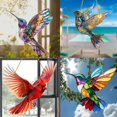 thumbnail image 2 of Pájaros espirituales Sherum, pájaros espirituales Yifare, pájaros espirituales Sheremart, atrapasol de colibrí, decoración de vitrales, atrapasol acrílico para colgar en la ventana, decoración, 2 of 7