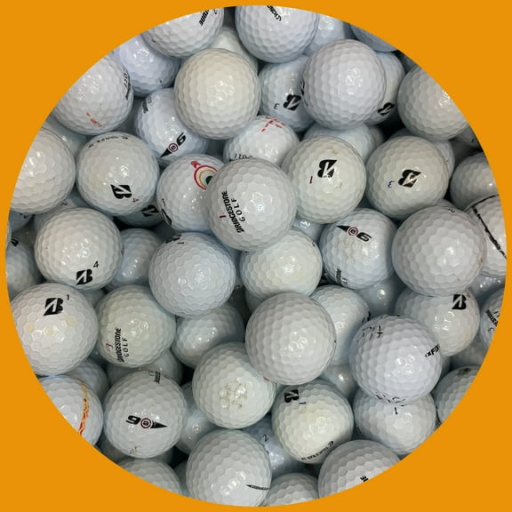 Pre-Owned Bridgestone Recycled Golf Balls, White, 50 Pack, 3A/4A Grade by Mulligan