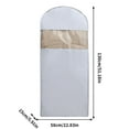 thumbnail image 4 of Hanging Garment Bag, Self Compression Zipper Storage, Space Saving Closet Organizer, for down Coats and Jackets, Dust Cover for Clothes, Large 2-pack Beige, Medium 2-pack Gray, by FAJHHA, 4 of 7