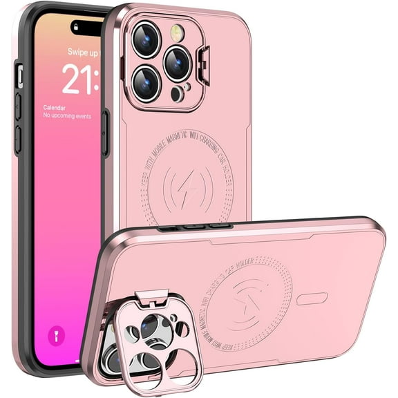 for iPhone 14 Pro Max Case with Camera Cover [12FT Military Grade Shockproof] [Anti-Scratch& Anti-Fingerprint] iPhone Case for iPhone 14 Pro Max Case 6.7 Inch Pink