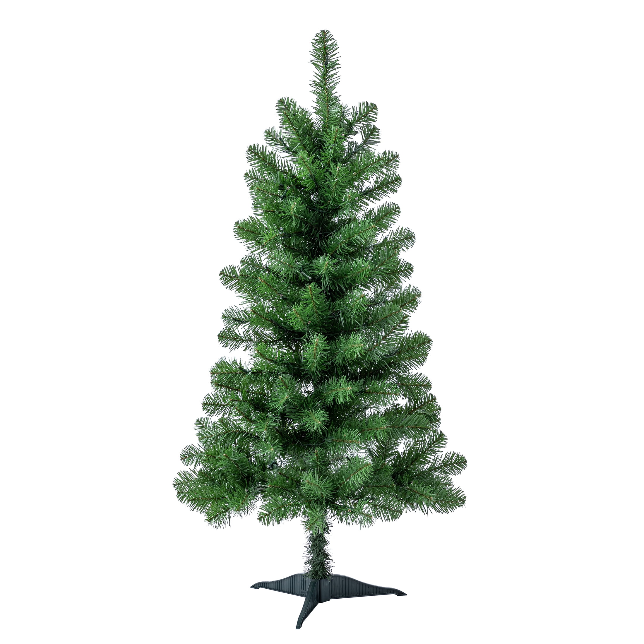 4' Indiana Spruce Prelit Green Artificial Christmas Tree with Color-Changing LED Lights, by Holiday Time