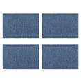 thumbnail image 2 of 4 Pcs de Napperons en Lin Double Couche Lavables Résistants aux Taches pour Table à Manger Bleu Foncé, 2 of 8