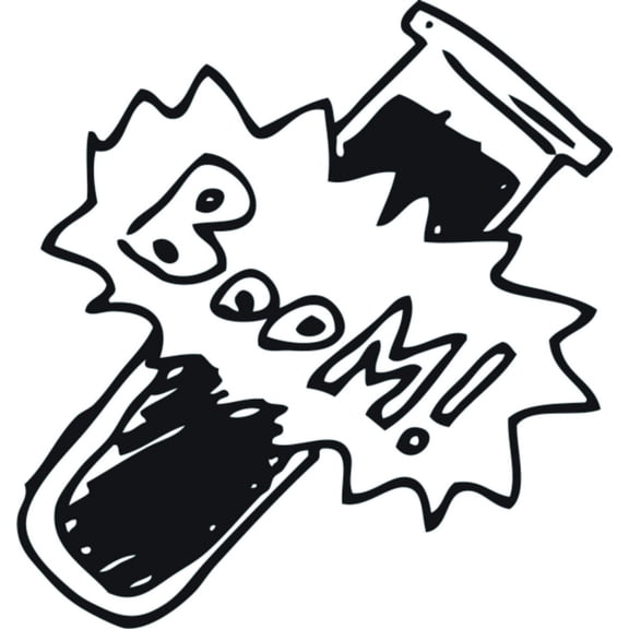 Wall Decal Boom Atoms Math Science Reading Doctor Nurse Rn Hospital Analytical Scientific Algorithmic Arithmetical Geometrical Decorating Ideas Sticker - Size: 16 Inches X 16 Inches