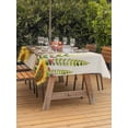 thumbnail image 3 of Outdoor Tablecloths with Umbrella Hole & Zipper, Groundhog Day Tablecloth Rectangle 60x84 Inch, Sunflower Spring Floral Botanical Rustic Waterproof Table Cloth, Patio/Pool/Picnic Table Covers, 3 of 8