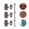 thumbnail image 1 of AURARMLET 3pcs Retro Wooden Box Latches Vintage Style Hasps For Jewelry Boxes Easy Installation For Cabinets And Chests, 1 of 8
