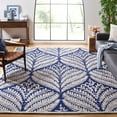 thumbnail image 2 of SAFAVIEH Capri Proinsias Leaves Wool Area Rug, Navy/Ivory, 2' x 3', 2 of 7