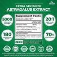 thumbnail image 2 of Zazzee Naturals Extra Strength Astragalus 20:1 Extract | 5,000 Mg | 180 Servings | 180 Veggie Capsules, 2 of 2