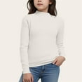 thumbnail image 4 of zbxnLI Kids Girls Mock Neck Sweaters Ribbed Knit Pullover Sweater Long Sleeve Warm Winter Tops for Toddlers, 4 of 5