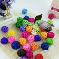 thumbnail image 5 of Walbest Rattan Balls 1.2 inch Wicker Ball Birds Toy Quaker Parrot Parakeet Chewing Toys Pet Bite Toys for Budgies Conures Hamsters Ball Orbs Crafts DIY Accessories Vase Fillers (Random Color), 1Pc, 5 of 6