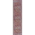 thumbnail image 2 of Hauteloom Alcoy Hallway, Kitchen Machine Washable Runner Rug - White, Purple, Brown - 2'7" x 7'3", 2 of 10
