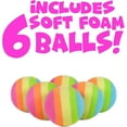 thumbnail image 4 of Hog Wild - Popper Pop Up to 20 Ft with Colorful 6 Foam Balls Play Age 4+ Indoor Toys - Unicorn Pink, 4 of 6