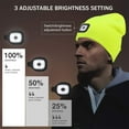 thumbnail image 4 of Morttic LED Beanie Hat with Headlight, Unisex USB Rechargeable 4 LED Knitted Cap, Winter Warm Headlamp Beanie Hat for Men Women Gifts (Yellow), 4 of 7