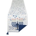 thumbnail image 2 of Multi-Color Hanukkah Menorah Embellished Reversible Table Runner 14x72, 2 of 5