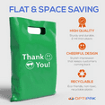 thumbnail image 3 of OPTIPAK Plastic Bags with Handles 16x18 Merchandise for Small Business,Die-Cut Retail Shopping & Boutique Bags,Gifts and Adult Goodie Bag,Vendor Event and Tradeshow Supplies,Thank you, 3 of 6