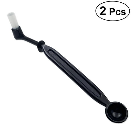 

2pcs Black Nylon Coffee Machine Brush Espresso Grinder Machine Group Head Kitchen Cleaning Brush Bristle Spoon Home Appliance Parts