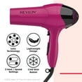 thumbnail image 4 of Revlon Essentials Frizz Control Ionic Hair Dryer, 1875 Watts, Light Pink, 4 of 6