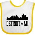 thumbnail image 3 of Inktastic Detroit Michigan City Skyline Boys or Girls Baby Bib, 3 of 4