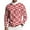Watermelon Red, variant on Fgvctg Mens Valentine's Day Sweater Ribbed Knit Crewneck Sweater Love Heart Print Romantic Pullover Slim Fit Long Sleeve Sweaters Loose Spring Clothes Red L