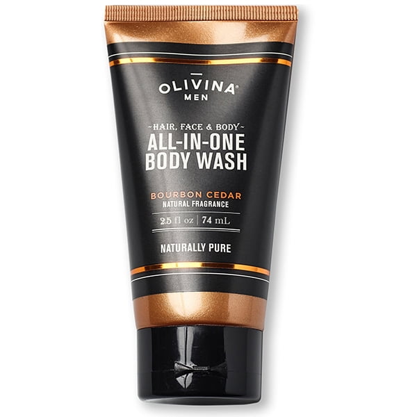 Olivina All in One Body Wash Bourbon Cedar 2.5oz