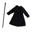 thumbnail image 4 of kokiya 1/12 Action Figure Blazer Compact Party Stylish Gift Decor Toy Birthday Coat Black, 4 of 8