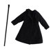 thumbnail image 4 of 1/12 Figura de acción a escala Blazer Abrigo Traje Ropa en miniatura para cosplay Negro, 4 of 8