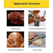 TOPCHANCES TM-2 Jewelry Rock Polishing Buffer Machine Bench Lathe Polisher Kits Rock Tumbler Gem Tools Grinder 200W