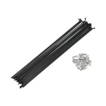 20 Set 13G Bicycle Spokes 216mm Bike Wheel Spokes 304 Stainless Steel Black