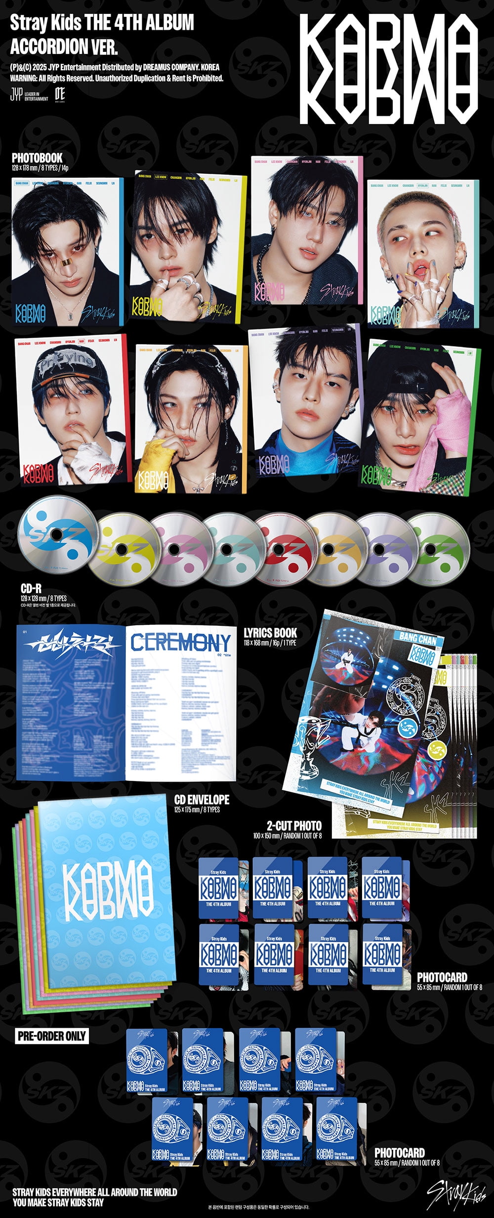 STRAY KIDS - [KARMA] 4th Album ACCORDION I.N Version - Walmart.com