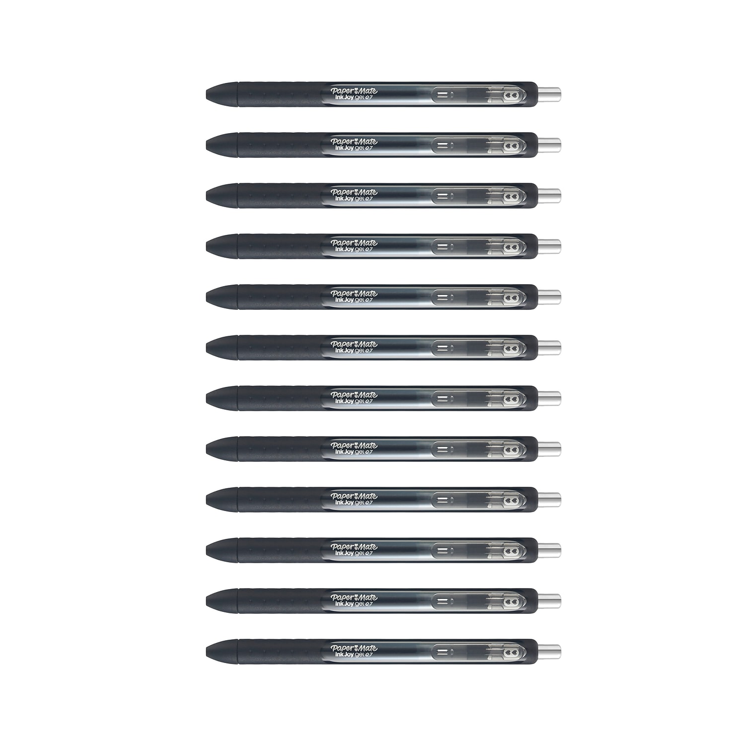 Paper Mate InkJoy Gel Retractable Pen 0.7mm Black Ink Dozen 1951719