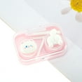 thumbnail image 5 of Unique Bargains 1 Set Contact Lens Case Contact Lens Container Contact Lens Carrier Kitten Style A 2.36"x1.65"x1.1" Pink, 5 of 5