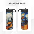 thumbnail image 3 of Disketp Dog Guitar Starry Night 18oz Sports Insulated Kettle With Straw Insulated Water Bottle For Running Hiking Cycling Climbing Man'S Womens Sports Water Bottle, 3 of 8