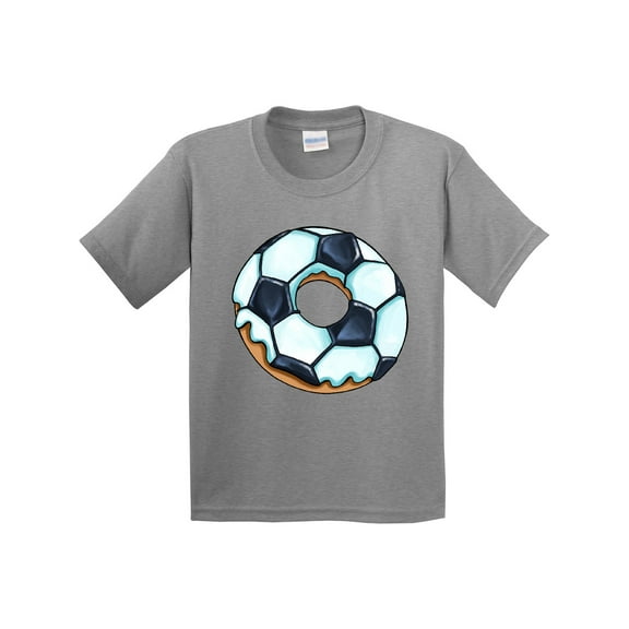 Inktastic Soccer Donut Youth T-Shirt
