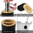 thumbnail image 3 of SUGIFT 6 Pcs Bathroom Accessories Sets, Holder Soap Dish Accessories Sets for Homes Hotels Black, 3 of 8