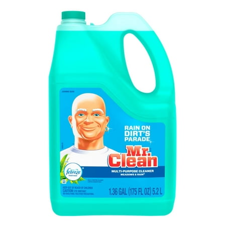 Mr. Clean Multi-Purpose Household Cleaners with Febreze Meadows & Rain Scent 1.36 gal.
