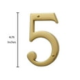 thumbnail image 2 of Baldwin Estate 90675.003.CD Solid Brass Traditional House Number Five in Polished Brass, 4.75", 2 of 5