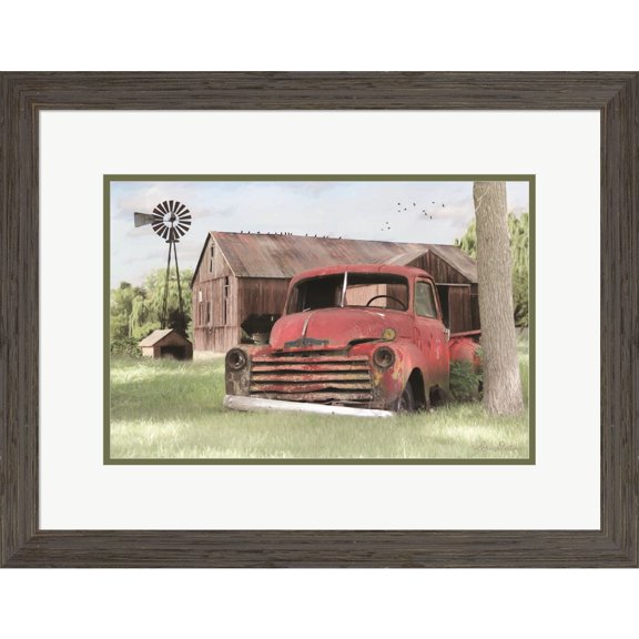 Great Art Now Red and Rusty II by Lori Deiter, Framed Wall Art, 27W x 21H