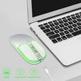 thumbnail image 4 of pitrice Leather slim 2.4g wireless mouse, silent charging, office colorful computer, laptop, 4 of 8