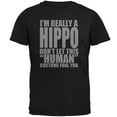 thumbnail image 1 of Halloween Human Hippo Costume Mens T Shirt, 1 of 1