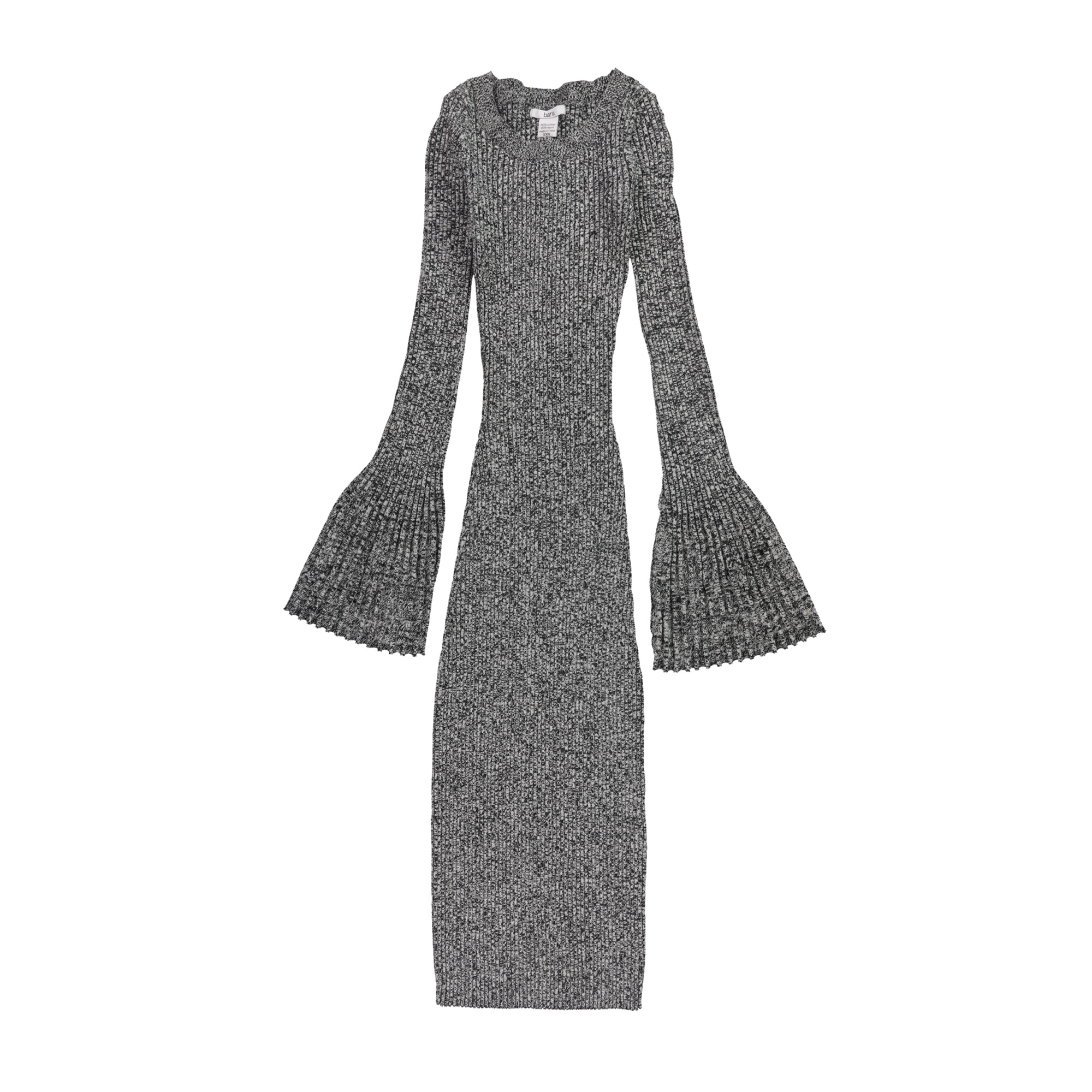 bar III Womens Bell-Sleeve Sweater Dress, Grey, XX-Small