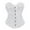 White, variant on Hpapadks Corset Belt for Women Strapless Vintage Floral Embroidery Patterns Lace Up Push Up Bustier Elegant Corset Belt Halloween Black