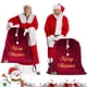 thumbnail image 4 of Bolsa de Navidad WILLBOND Santa Velvet 90x75 cm Burgundy, 4 of 7