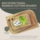 thumbnail image 5 of Bamboo Cutting Board Set 3-Piece - Premium Chopping Boards, 5 of 5