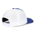 thumbnail image 6 of Blank and Custom Outdoor Cap OC771PF Low Pro Ladies Trucker, Soft Snap Closure-Royal/White, 6 of 8