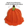 thumbnail image 3 of Jiibva Crochet Pumpkin Hat Halloween Beanie Hat Funny Photo Props for Women and Men Thanksgiving Day New Year Head Accessory, 3 of 7