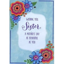 Happy Mother's Day Sister 3D Greeting Card w/Envelope