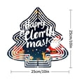 thumbnail image 2 of Metal Hanging Christmas Tree Wind Spinner - Festive Geometric Design with Starry Night Background Perfect for Yard & Garden Decor, 2 of 7